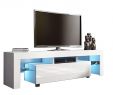 Fireplace Tv Stand with Led Lights Awesome Amazon Beyonds Modern Tv Stand 51 Inch Modern White
