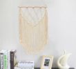 Fireplace Wedding Decor Luxury Hand Knitted Cotton Macrame Retro Handcraft Wall Hanging Handmade Wedding Decor