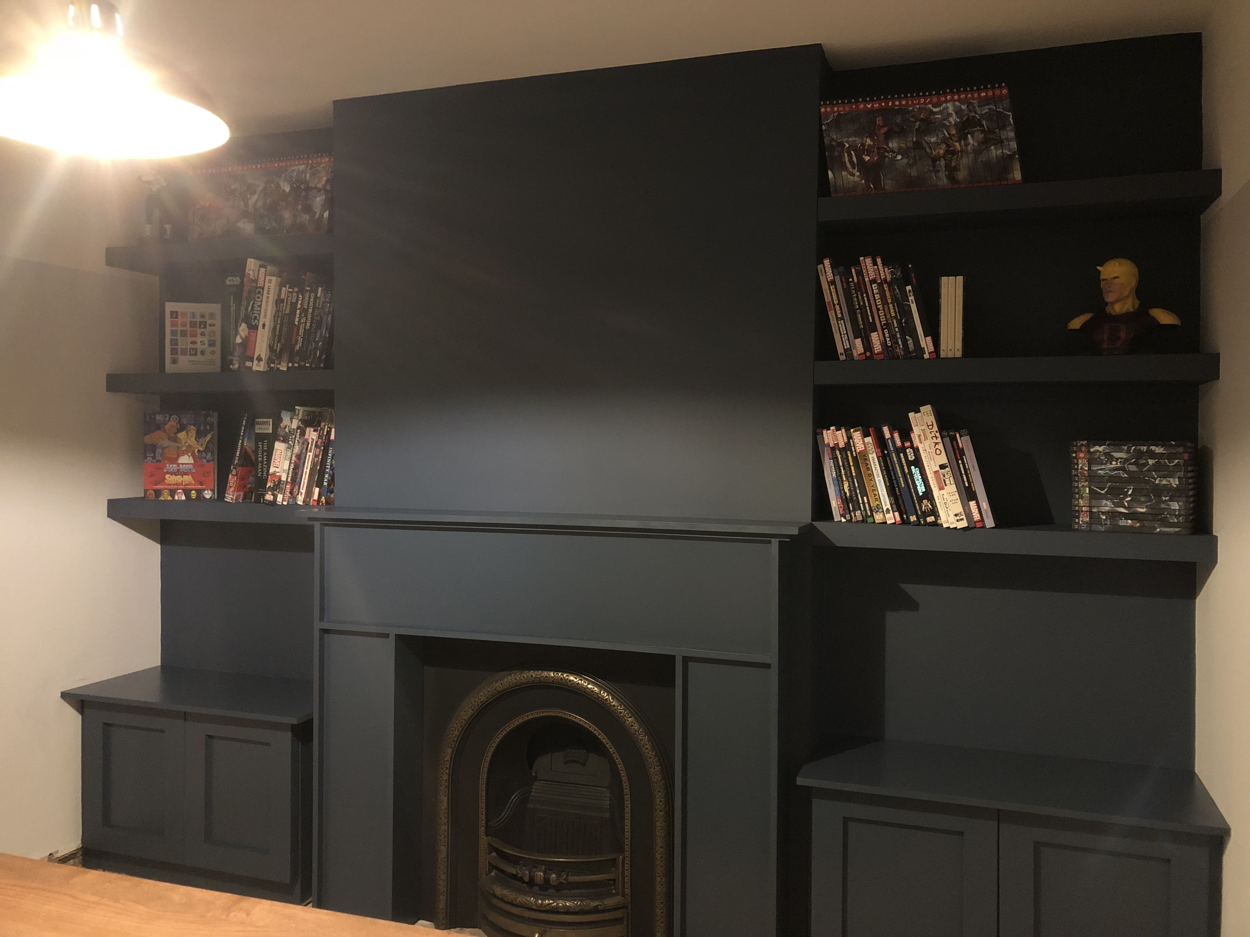 Fireplace with shelves Fireplaces ideas 1b4ace e0bb3a e6e1624