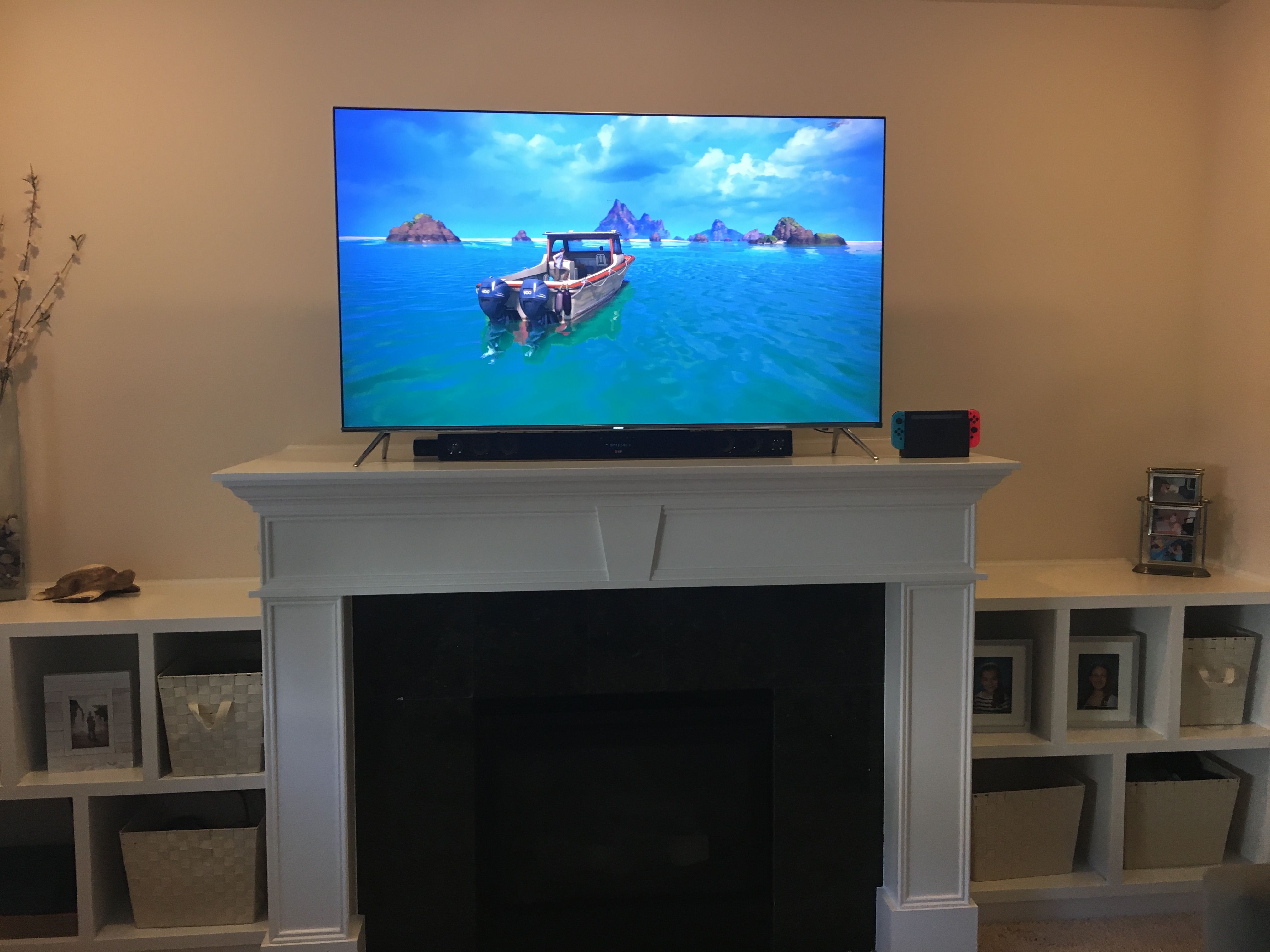 Fireplace with soundbar Beautiful Post Your Gaming Setup 2018 Edition