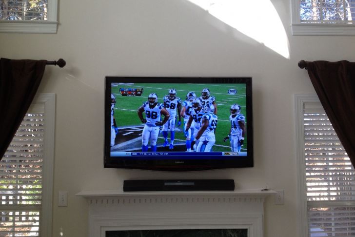 Fireplace with soundbar Inspirational Sharp soundbar Installation On Mantle Over Gas Fireplace