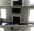 Fireplace with soundbar Luxury Tv Installation In Greenville Sc