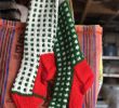 Fireplace with Stockings Luxury Couples Christmas Stockings Red and Green Holiday