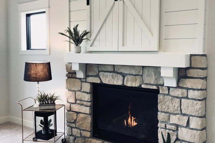 Fireplace with Storage Inspirational White Painted Shiplap On A Fireplace with Secret Tv Storage