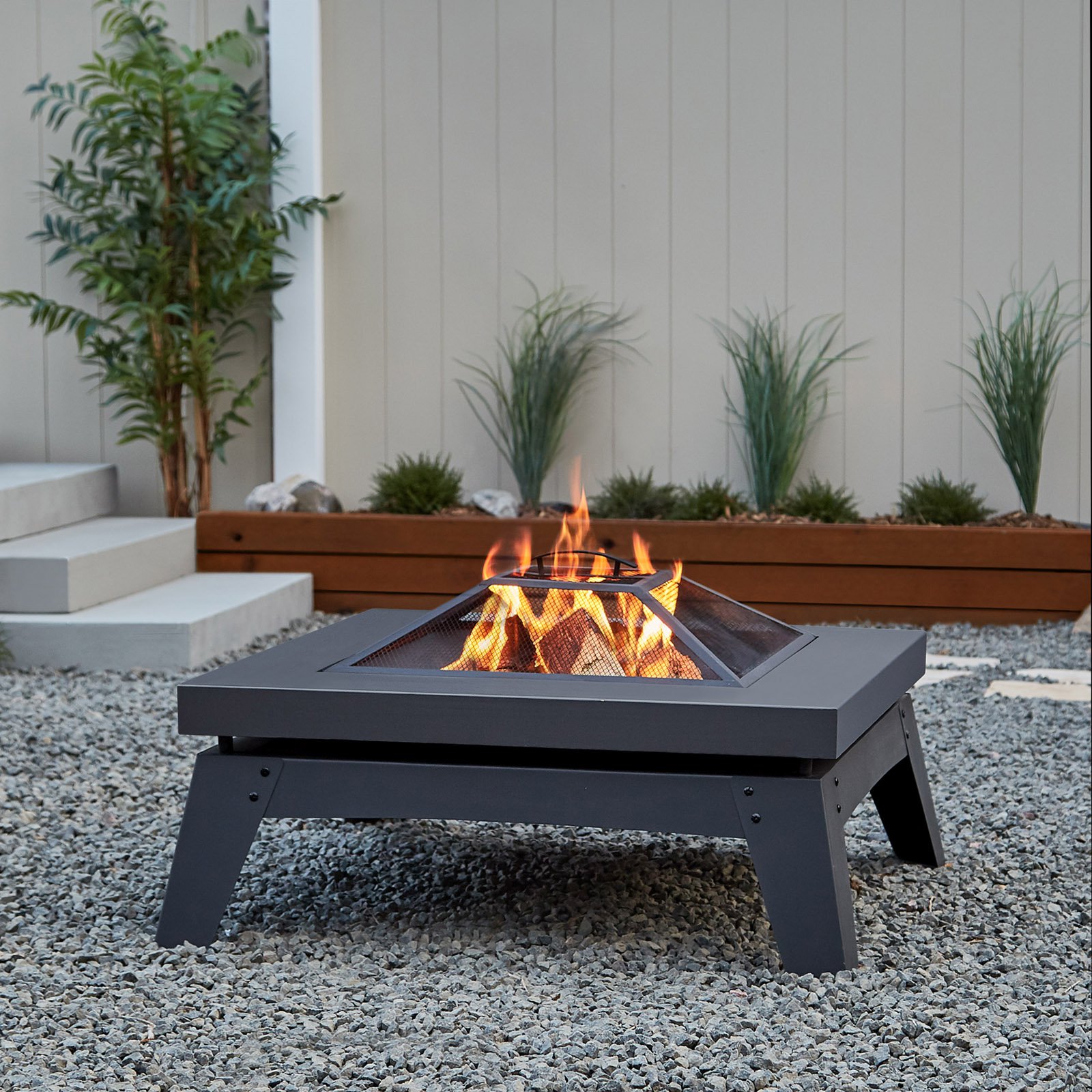 Fireplace Wood Box Inspirational Real Flame Breton 36 8 In Fire Pit In 2019