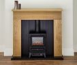 Fireplace World Elegant Oak Fireplace Black Electric Stove Fire Oak Surround Suite