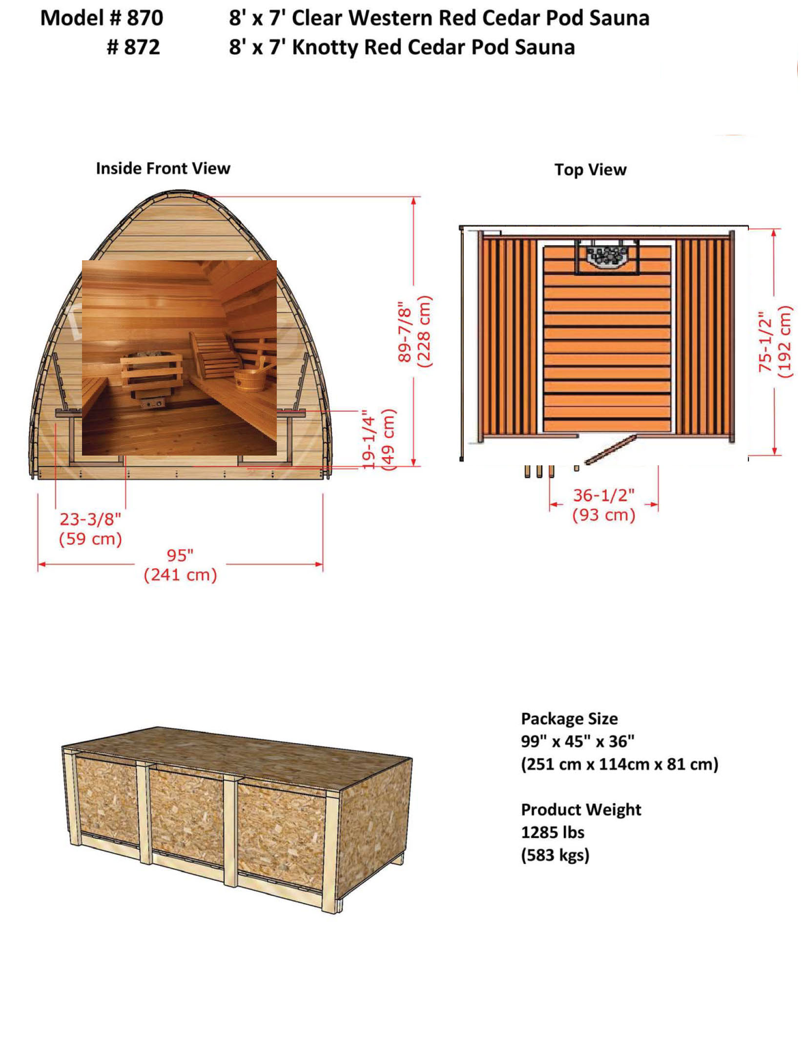 POD Sauna Spec 8x7 SF Page 2