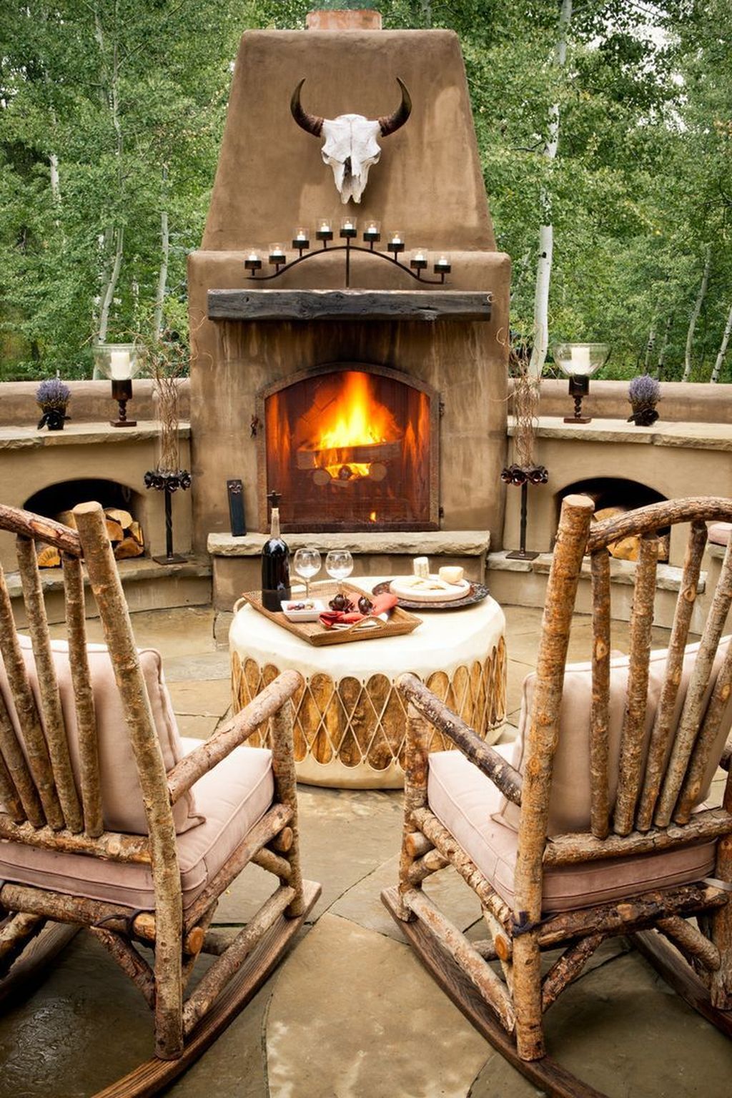 Fireplaces and More Awesome 43 Interesting Rustic Outdoor Fireplace Designs Barbecue