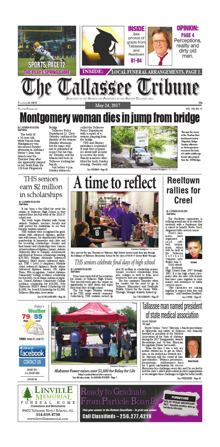 May 24 2017 Tallassee Tribune by Tallapoosa Publishers issuu page 1