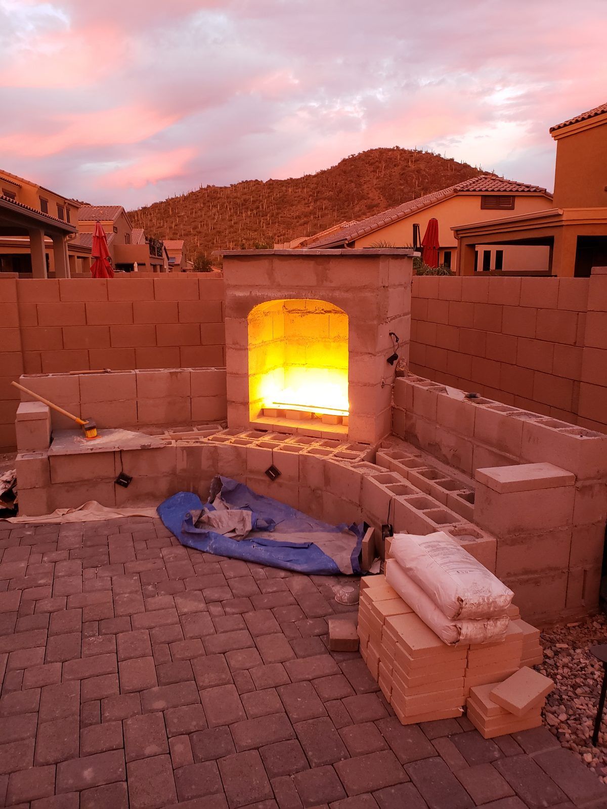 Fireplaces Tucson New Diy Outdoor Fireplace and Concrete Pads