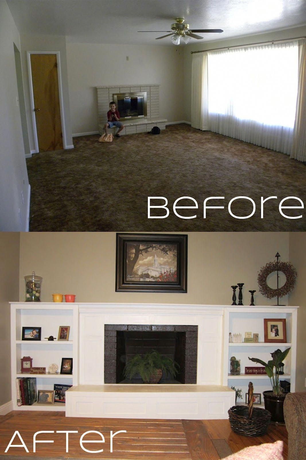 fireplace makeovers before and after 4abdbc91db299b9361a721ff3cd09d10