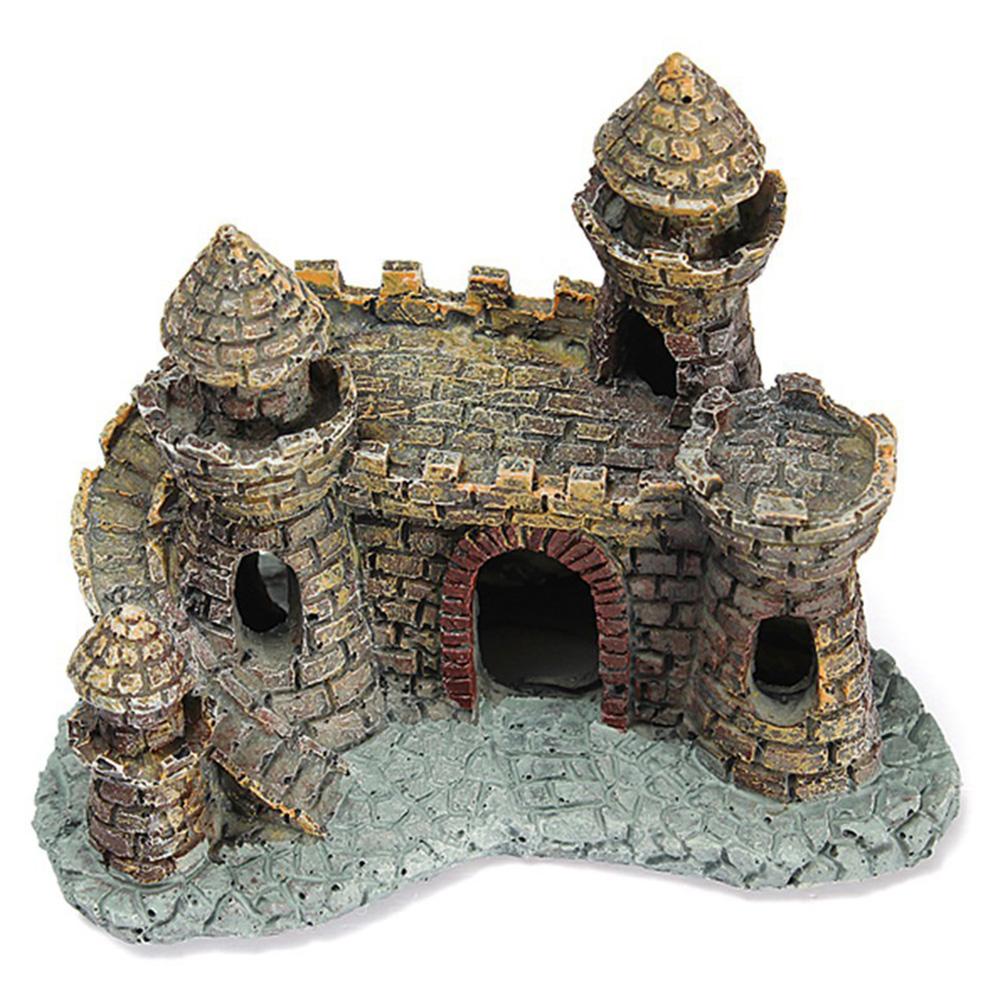 2019 Resin Cartoon Castle Aquariums Decorations Castle Tower Ornaments Fish Tank Aquarium Accessories Decoration From Chenyuanfei $5 78 rBVaEFnh7TeAHFGYAAW5 Hga94k105