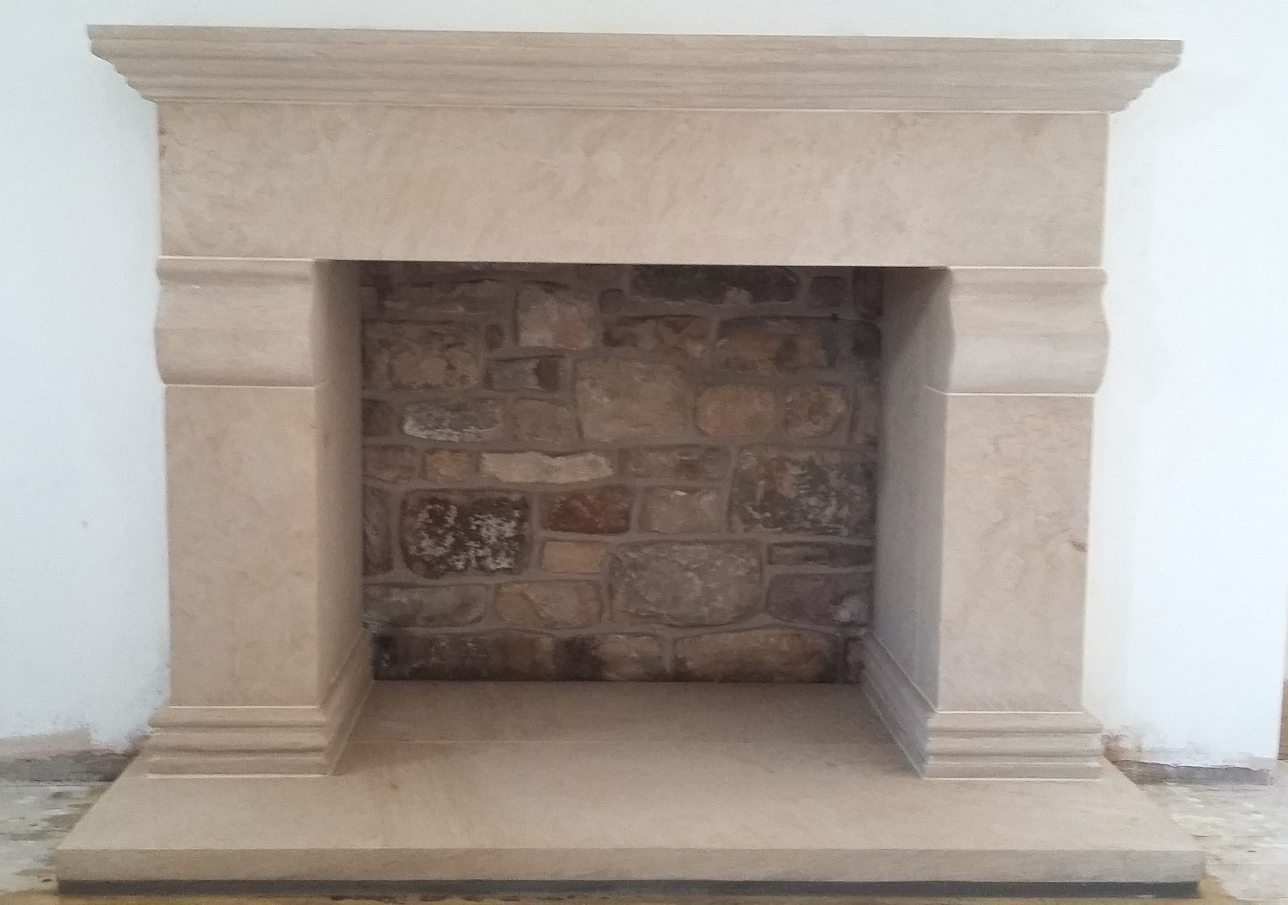 Flagstone Fireplace Luxury Stone Fireplace Made In Natural Bath Stone Limestone