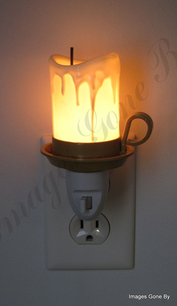 Drippy Old Candle Night Light Reminiscent of the Victorian c20d a295c e3