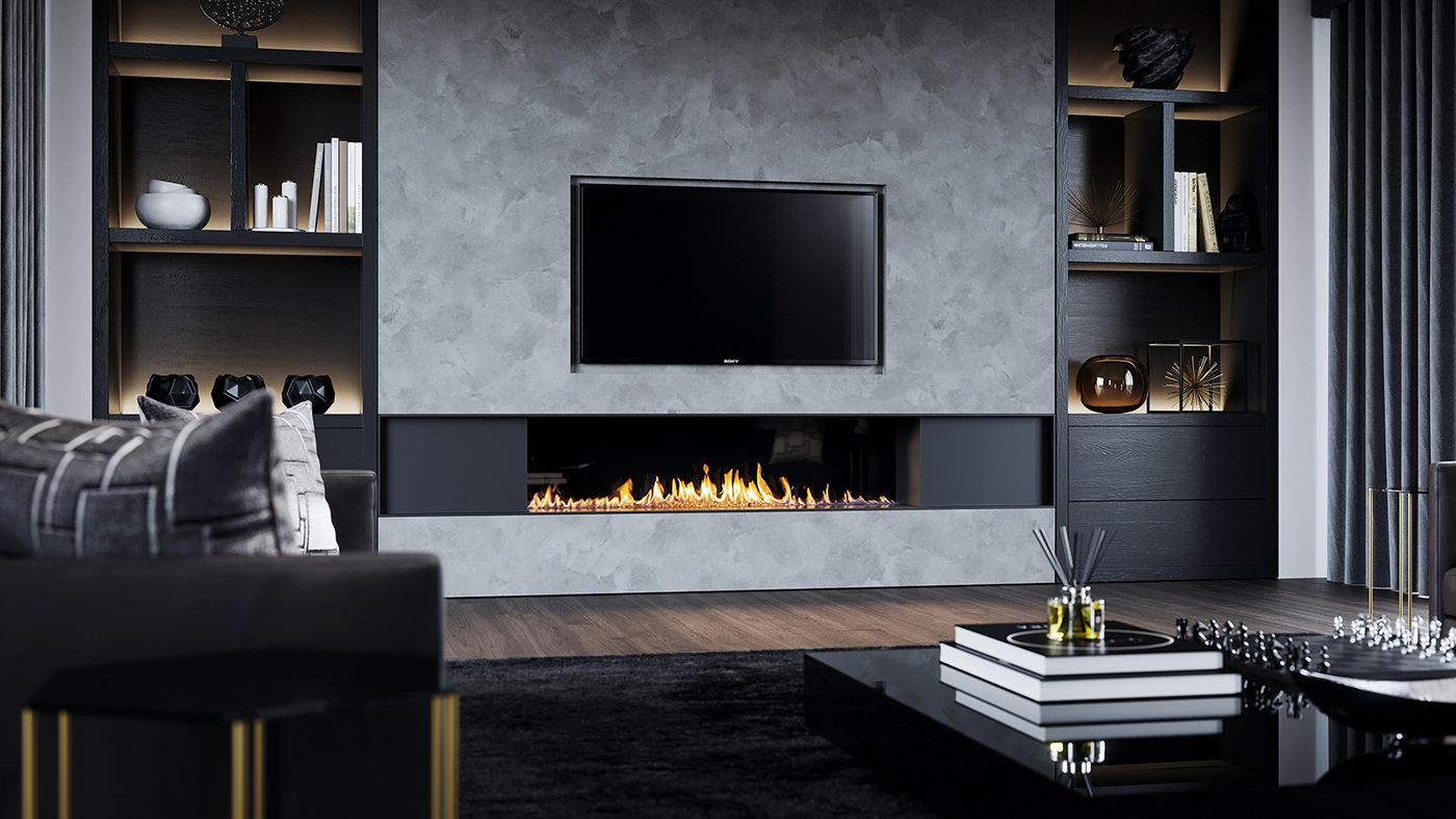 Flat Fireplace Screens Beautiful Luxury Fireplace 3d Model