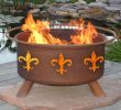 Fleur De Lis Fireplace Screen Fresh Fleur De Lis Logo Steel Wood Charcoal Fire Pit – Yardify