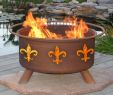 Fleur De Lis Fireplace Screen Fresh Fleur De Lis Logo Steel Wood Charcoal Fire Pit – Yardify