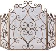 Fleur De Lis Fireplace Screen Inspirational Uttermost Kora Fireplace Screen Gold