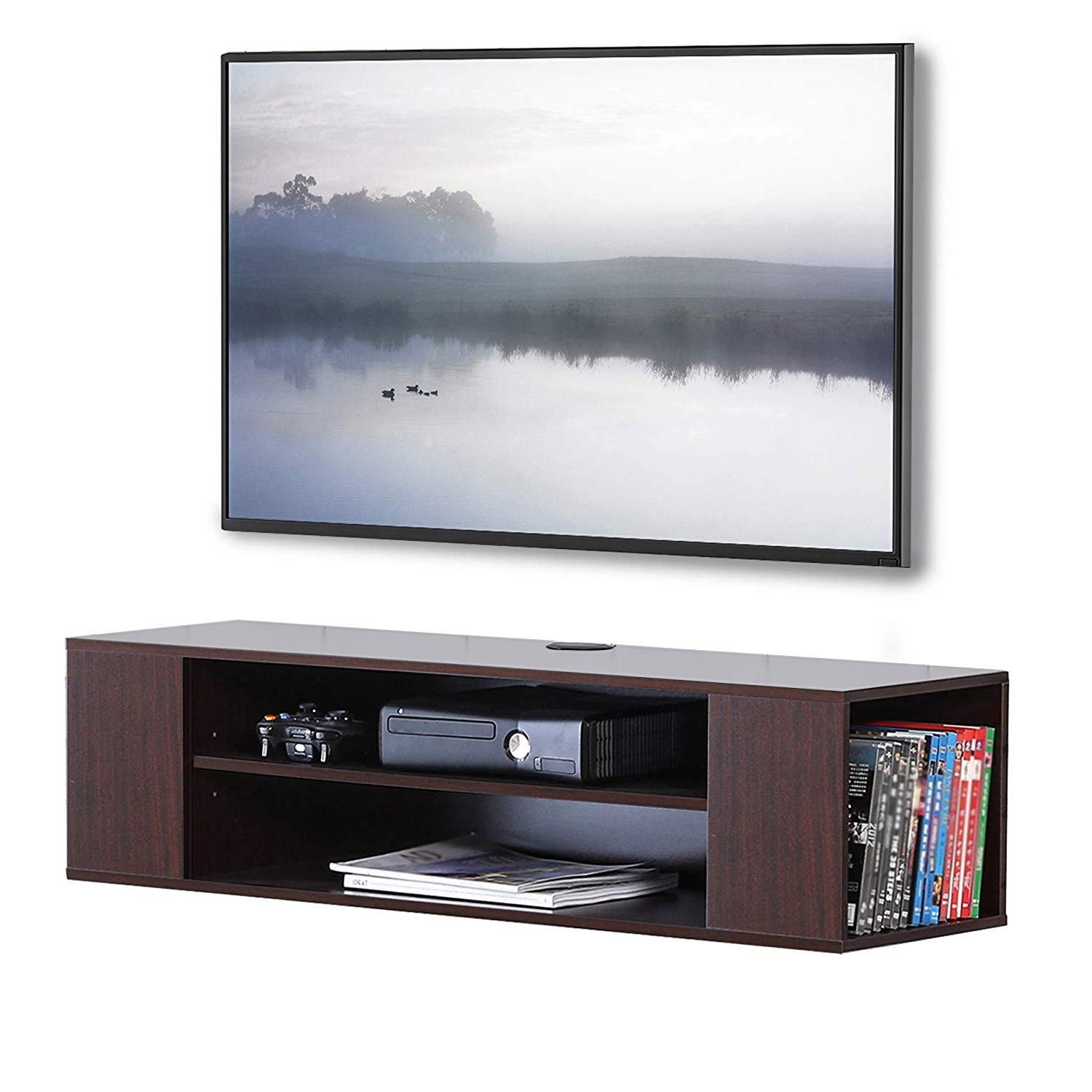 Floating Fireplace Tv Stand Fresh Wall Glass Cabinet Ideas Center Floating Plans Decorating