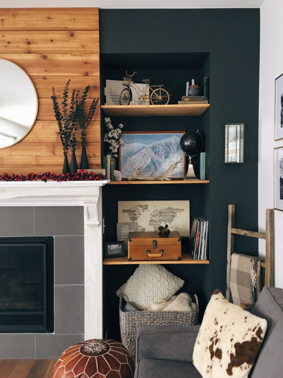 Floating Shelves Around Fireplace Fresh Processed with Vsco with E1 Preset