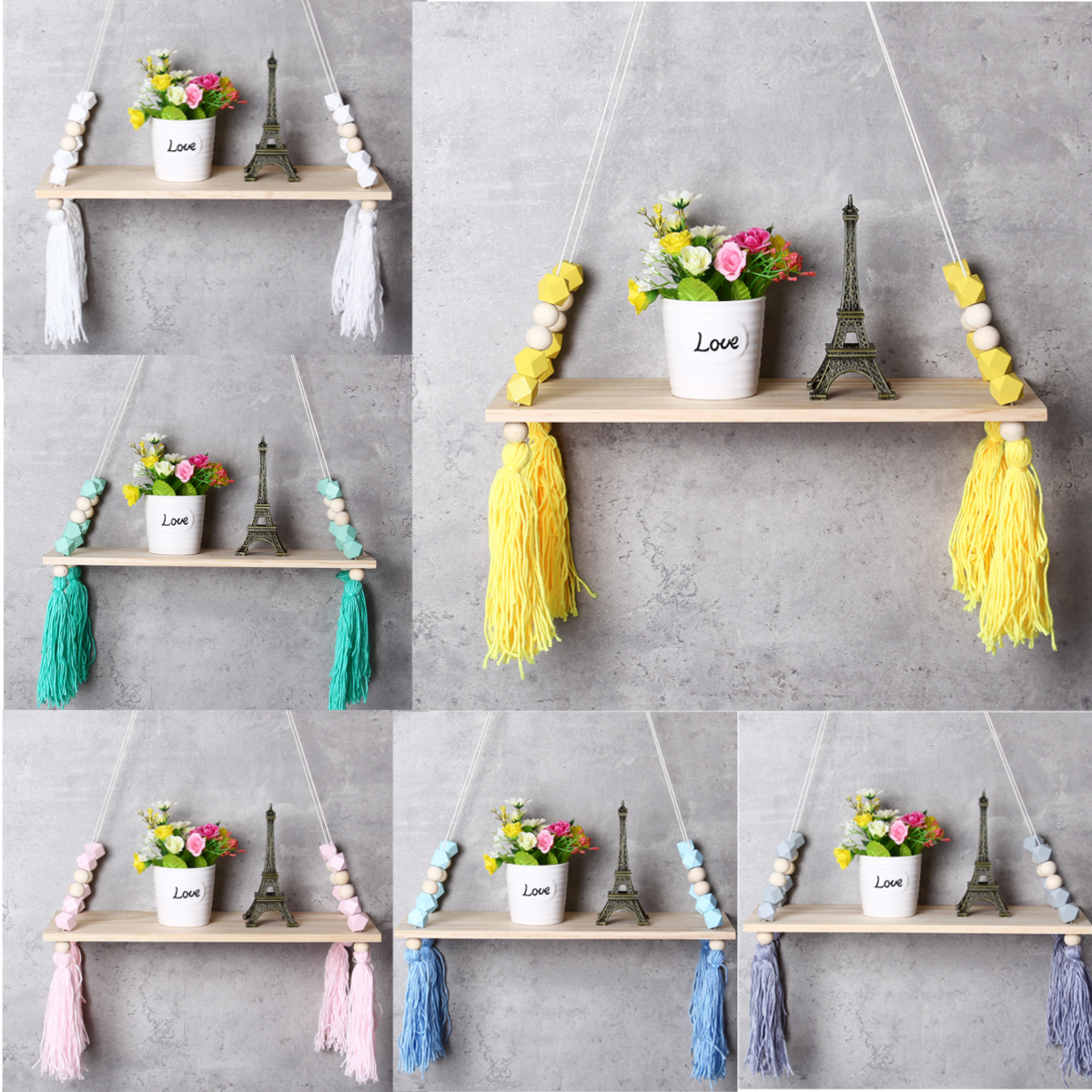 Floating Shelves by Fireplace New Details About Wall Hanging Swing Shelf Shelves Baby Kids Room Storage Holder Wood Rope Decor
