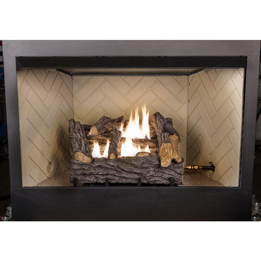 Flueless Gas Fireplace Lovely Emberglow 18 In Timber Creek Vent Free Dual Fuel Gas Log Set with Manual Control