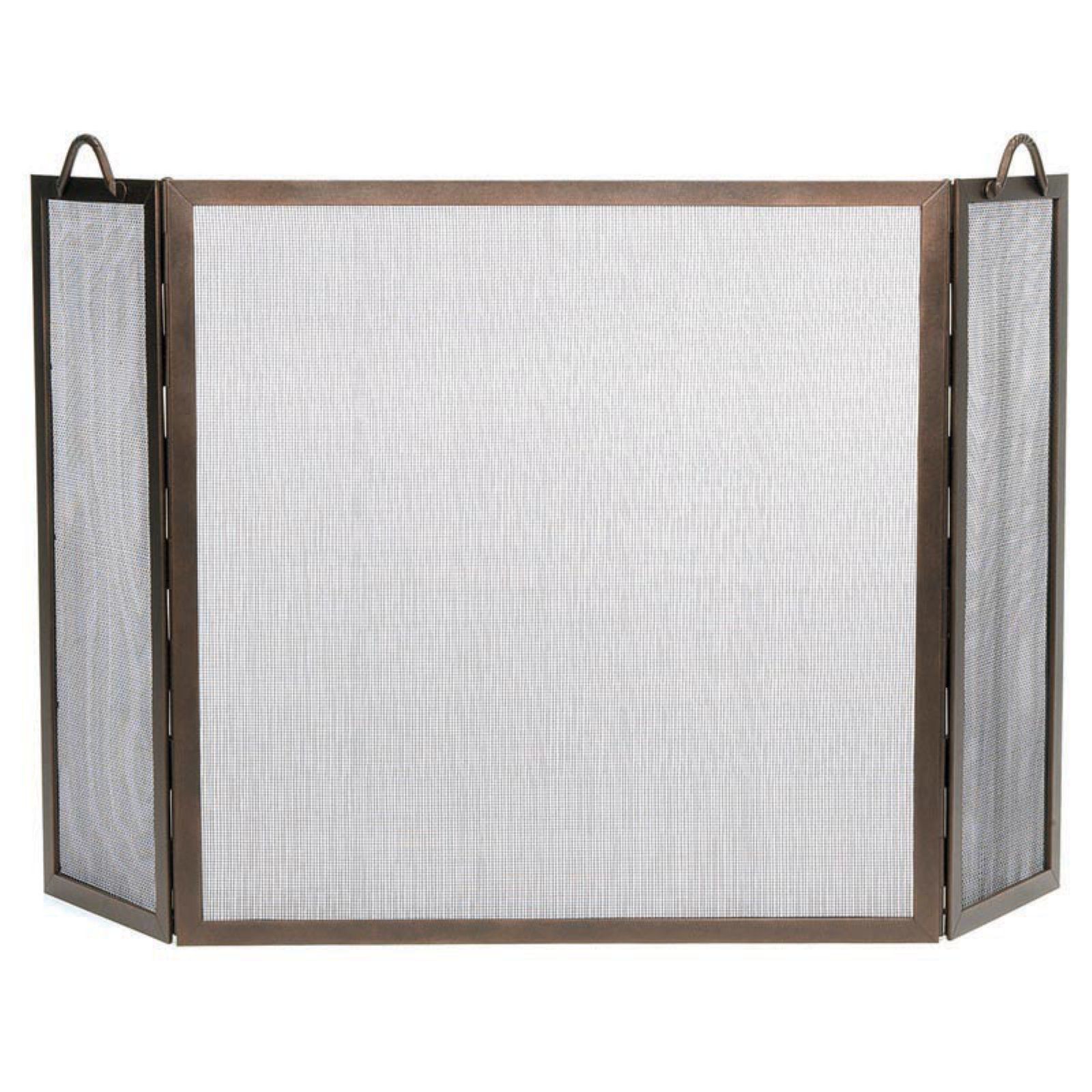 Folding Fireplace Screens New 2 Door Steel Flat Guard Fireplace Fire Screen Black Plow