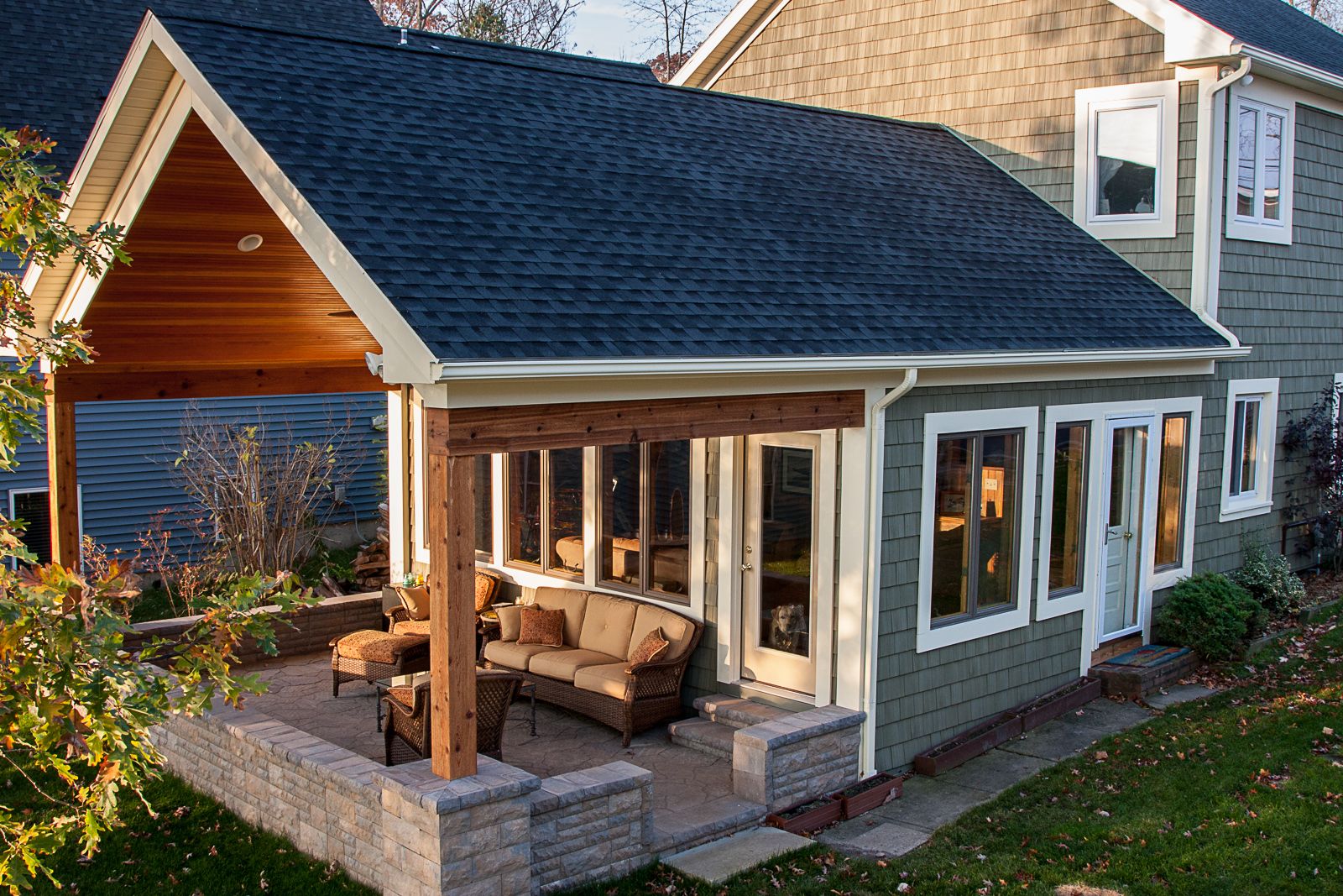 Four Season Rooms with Fireplaces Inspirational Sunroom Addition and Make the Porch the Carport In 2019