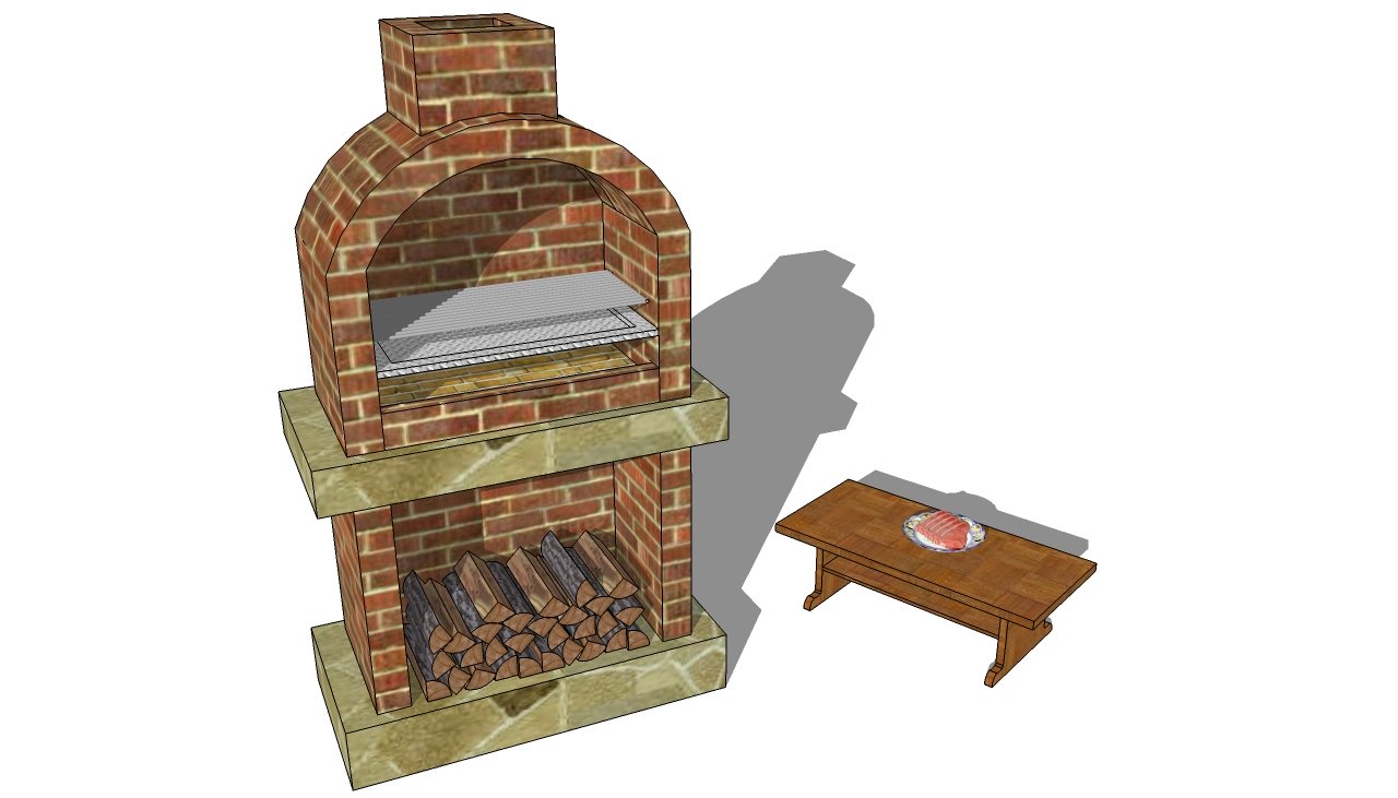 Free Outdoor Fireplace Construction Plans Unique Outdoor Bbq Plans Myoutdoorplans