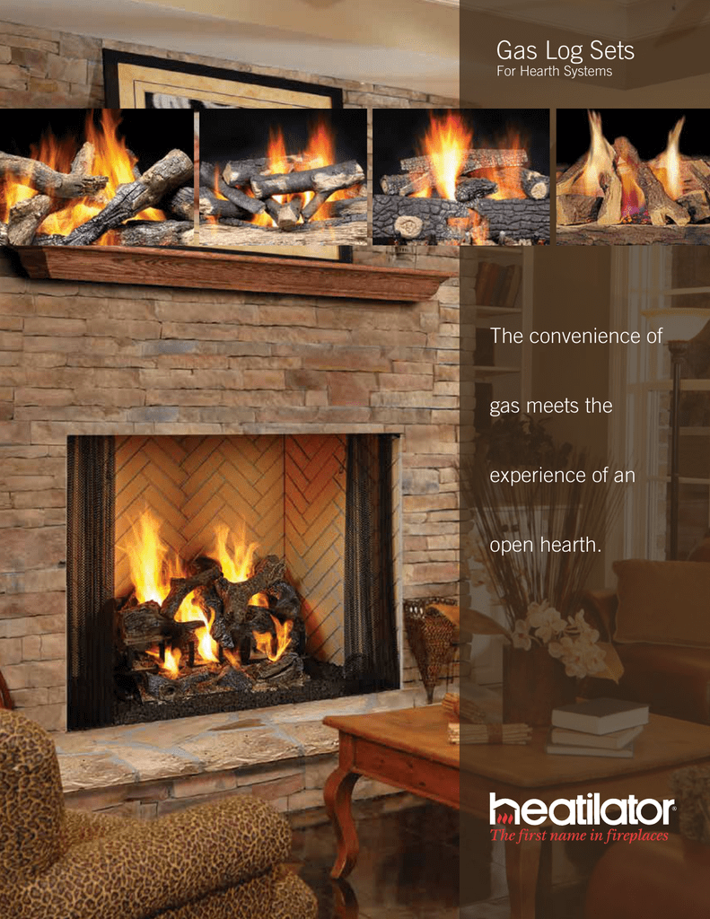 Free Standing Gas Log Fireplace Luxury Gas Logs Brochure Hearth & Home Technologies