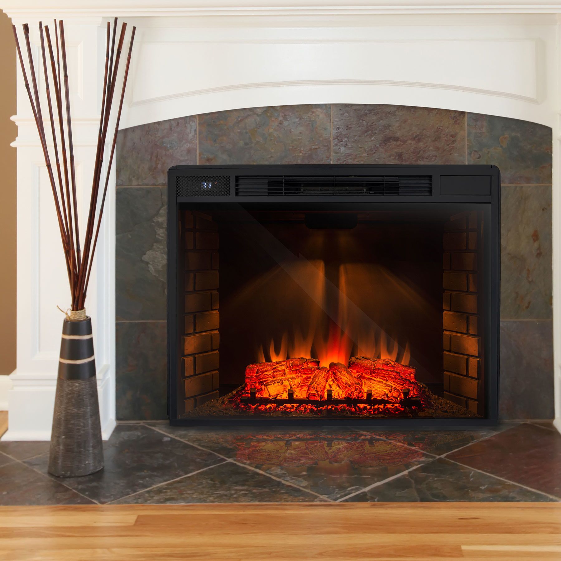 Free Standing Gas Log Fireplace New 3d Logs Flame Electric Fireplace Insert