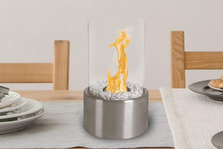 Free Standing Ventless Fireplace Inspirational northwest Bio Ethanol Ventless Fireplace Tabletop Cylinder Real Flame Smokeless Clean Burning Indoor Outdoor Portable Heat 360 View Modern Décor
