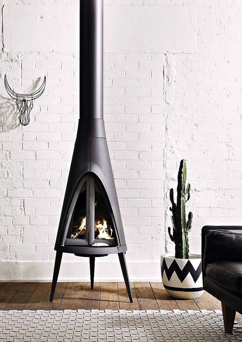 Freestanding Indoor Fireplace Unique the Invicta Tipi Woodheater by Abbey Fireplaces