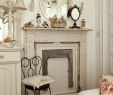 French Fireplace Elegant Faux Fireplace Chalk Painted Living Room Chippy Shabby