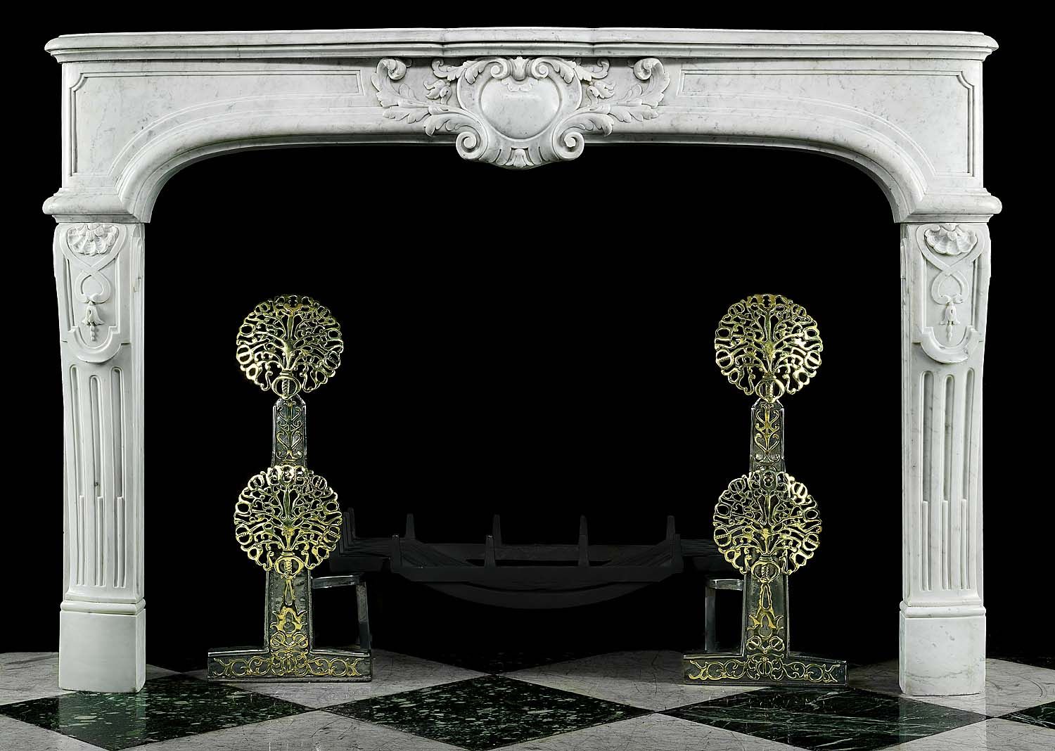 French Fireplace Lovely Antique Carrara Marble Rococo French Fireplace Mantel