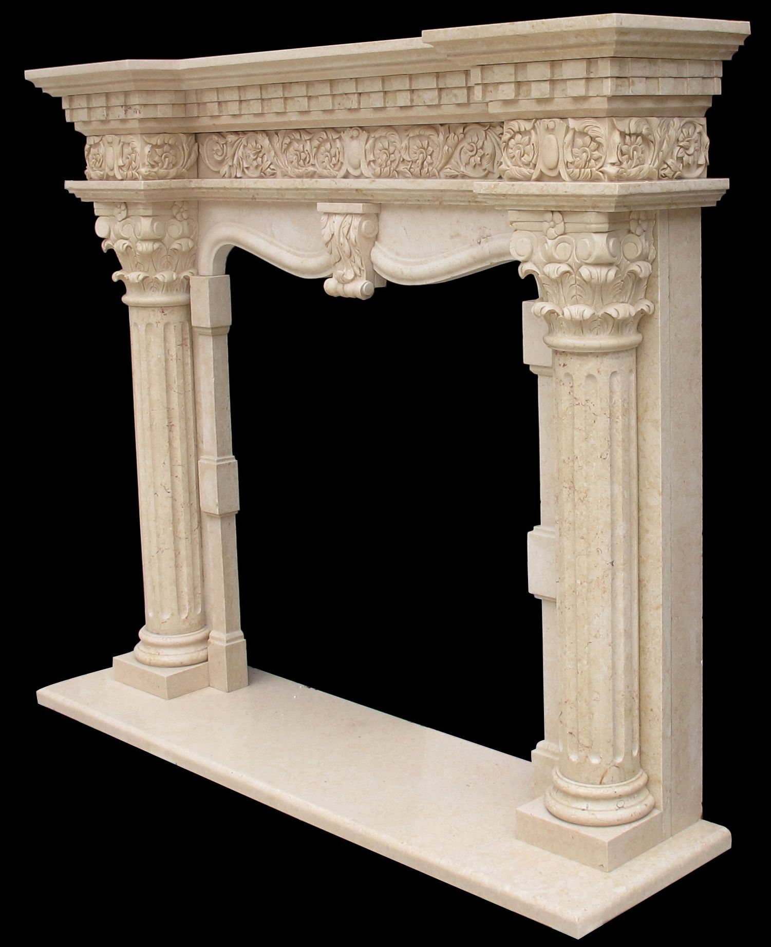 French Fireplace Mantel Elegant Marble Fireplaces