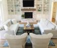 Furniture Placement In Front Of Fireplace Awesome Coastal Farmhouse Living Room White Washed Brick Oak