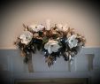 Garland for Fireplace Mantel Fresh Christmas Floral Centerpiece Lighted Mantel Garland