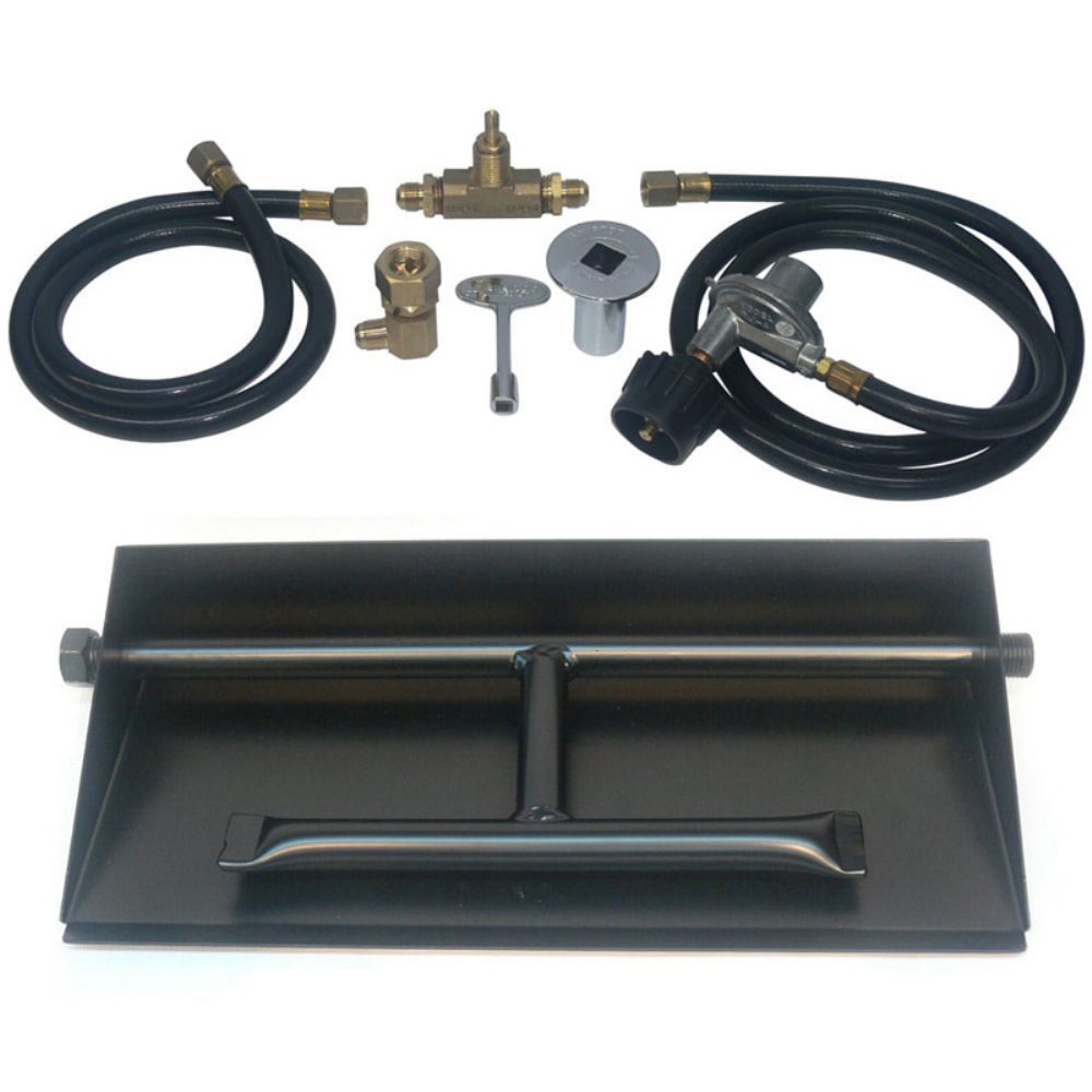 Gas Fireplace Burner Kit New Amazon Fire Pit Propane Gas Dual Burner Pan Kit Color