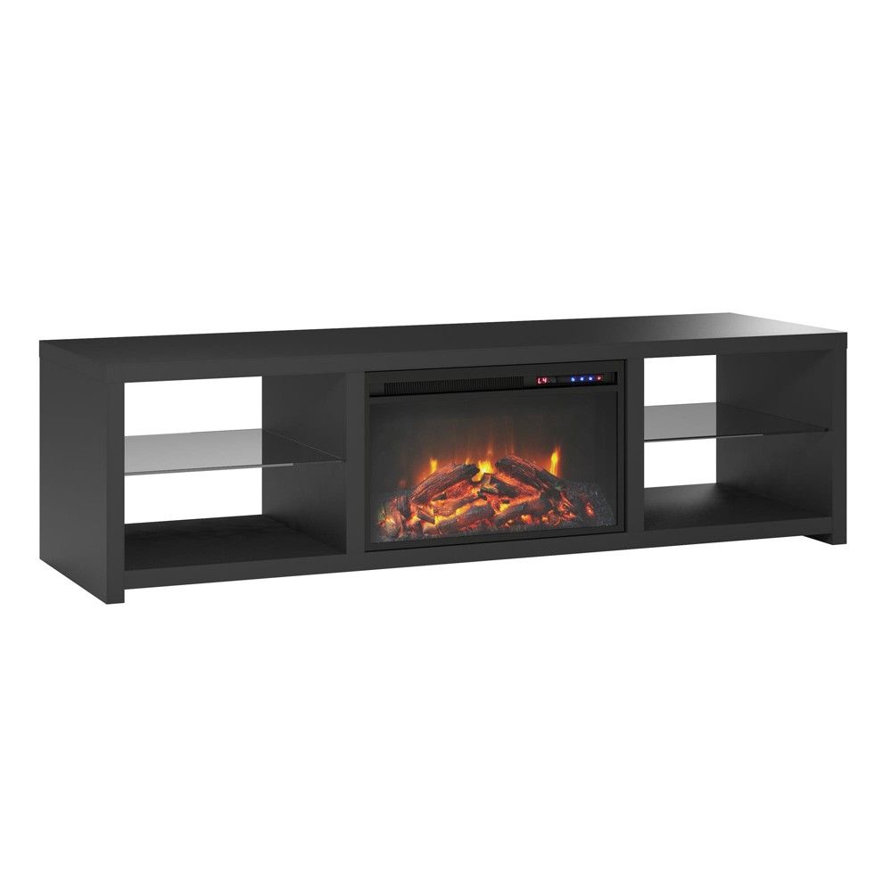 Gas Fireplace Components Lovely 70" Bryan Fireplace Tv Stand Black Room & Joy In 2019