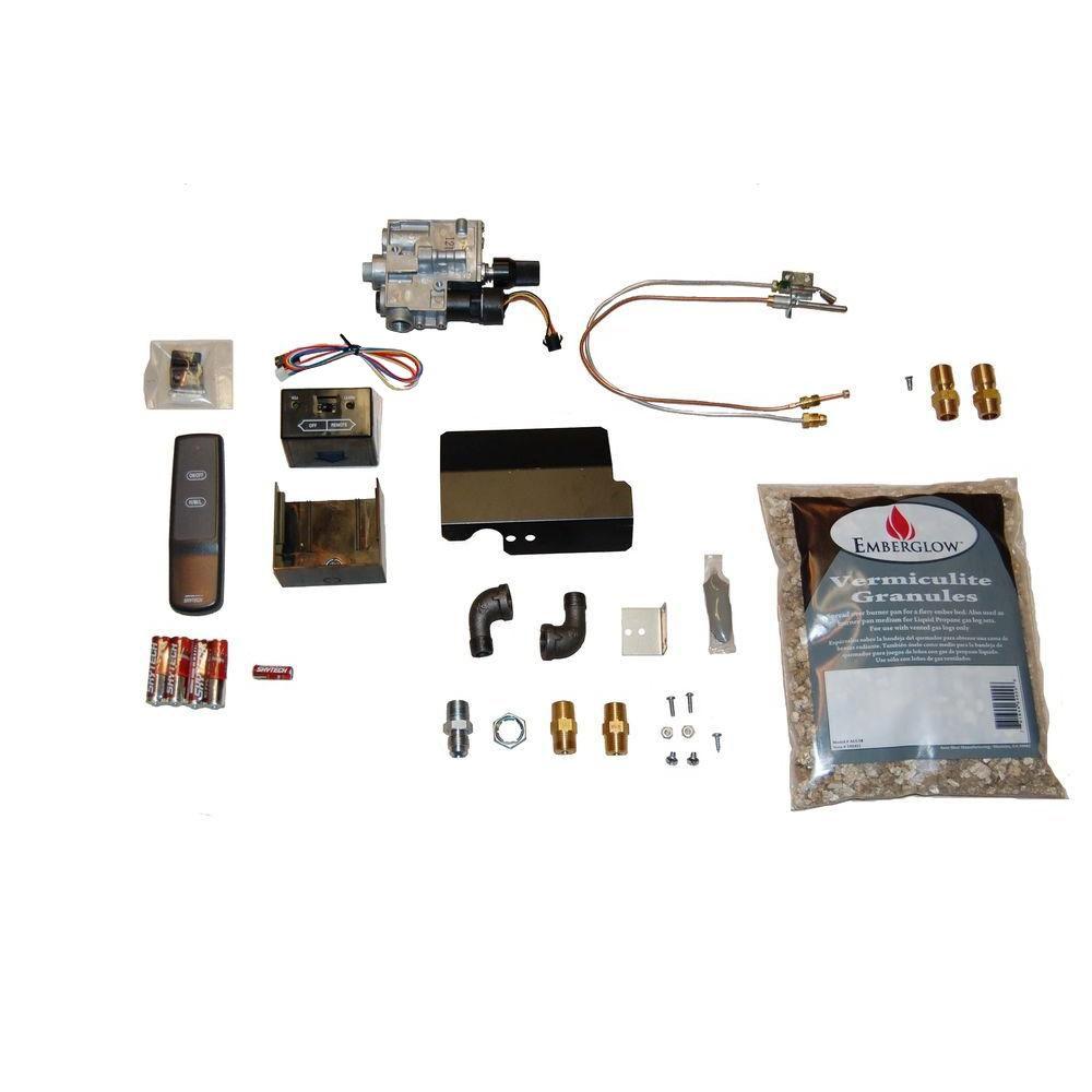 Gas Fireplace Electronic Ignition Kit New Emberglow Remote Controlled Safety Pilot Kit for Vented Gas Logs