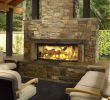 Gas Fireplace Electronic Ignition Retrofit Beautiful Luxury Outdoor Chat area Massive Stone Faced Outdoor Gas