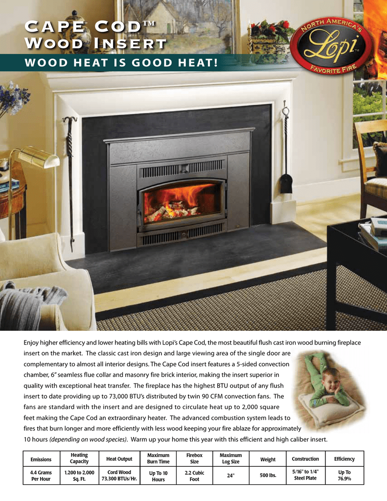 Gas Fireplace Heater Insert Awesome Capecod Insert