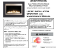 Gas Fireplace Regulator Beautiful Brigantia 35 Dvrs31n Specifications