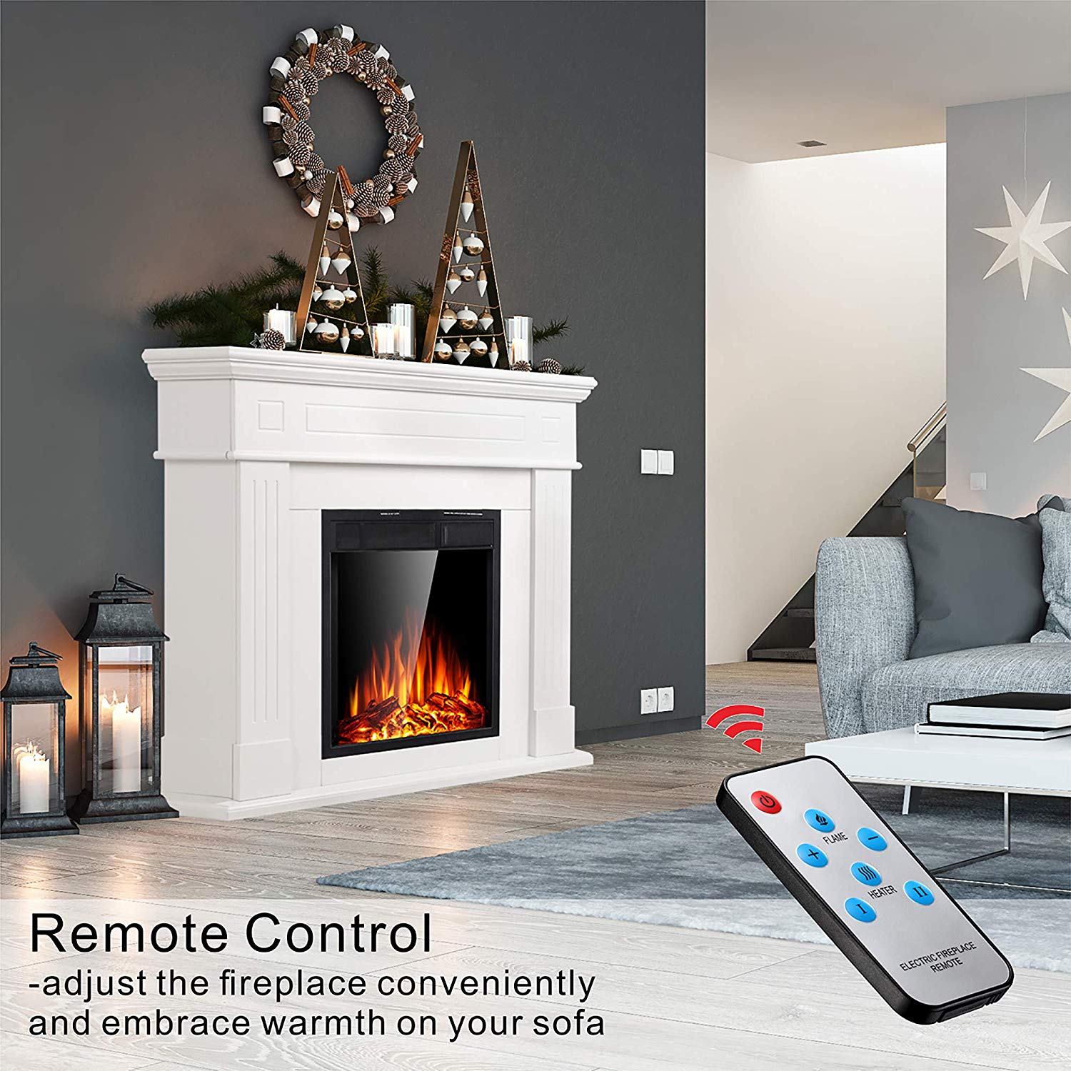 Gas Fireplace Remote Control Instructions New Jamfly Mantel Electric Fireplace Wood Surround Firebox Freestanding Electric Fireplace Heater Tv Stand Adjustable Led Flame with Remote Control