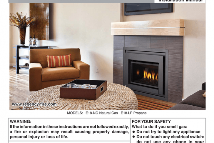 Gas Fireplace Rockwool Luxury Regency Fireplace Products E18 Installation Manual