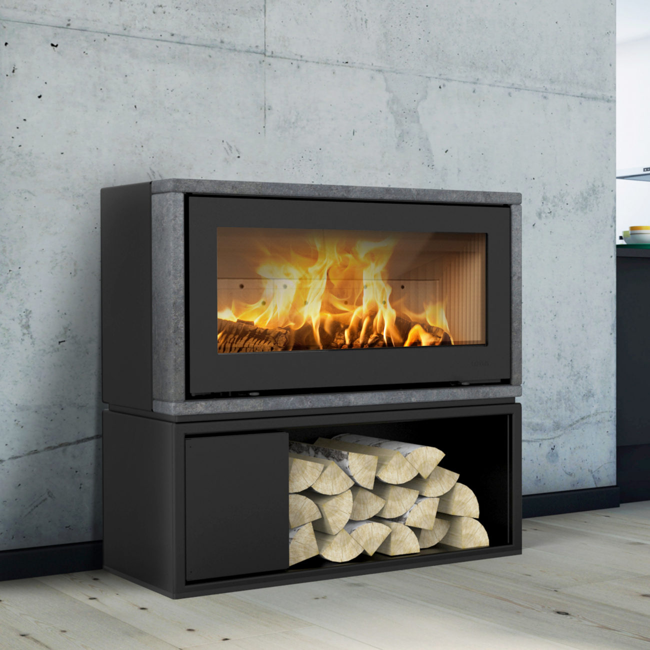 Gas Fireplace Sand Lovely Style 470w Speckstein Stein 7kw Kaminofen