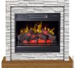 Gas Fireplace thermostat Elegant ÐÐ°Ð¼Ð¸Ð½ Vigo Stone White 3d Ñ Ð¿Ð¾ÑÑÐ°Ð Ð¾Ð¼