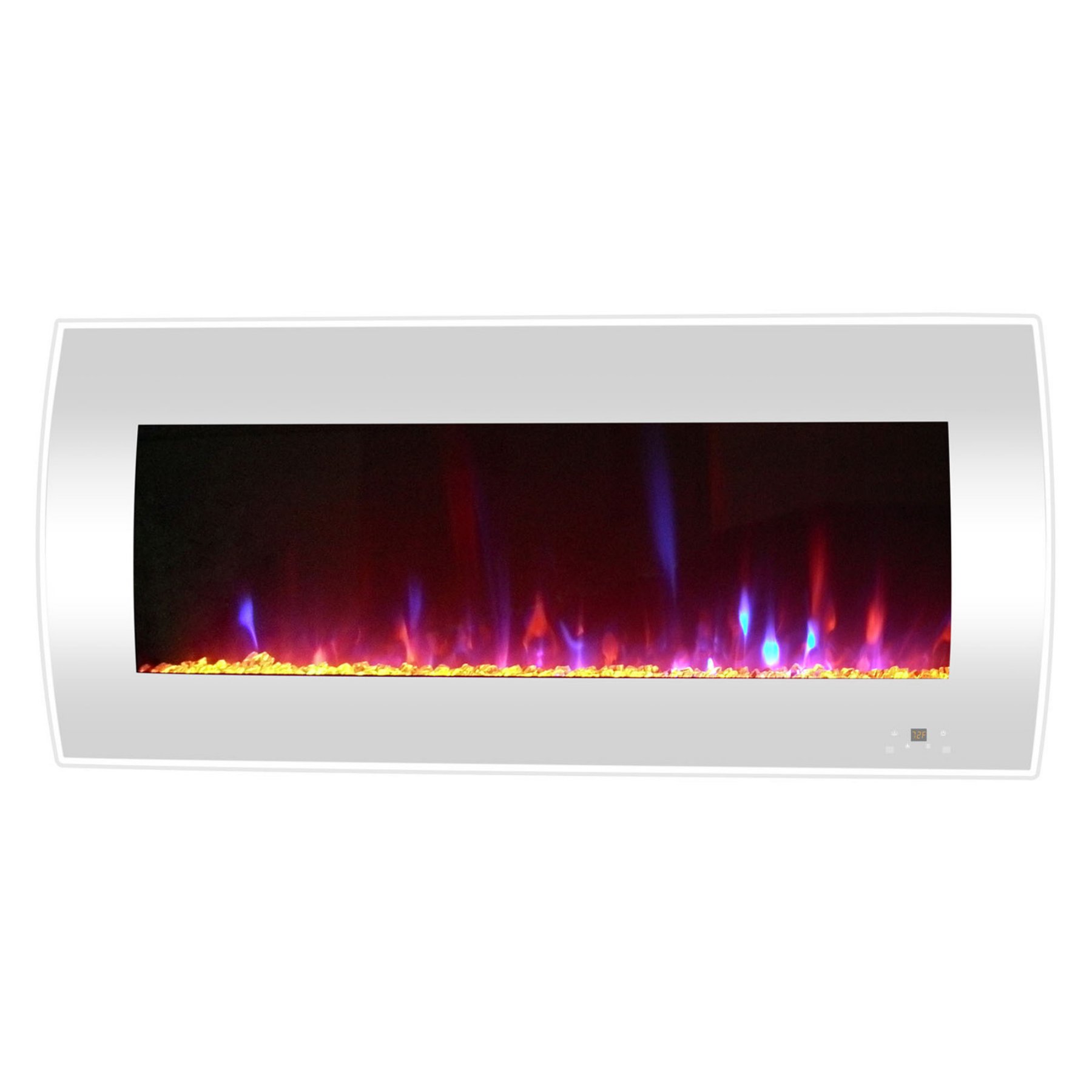 Cambridge 42 in Curved Wall Mount Electric Fireplace in da0d90a8b754c6a7e48f046ae85ca77a