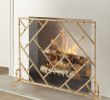 Gold Fireplace Inspirational Lexington Single Panel Fireplace Screen In 2019